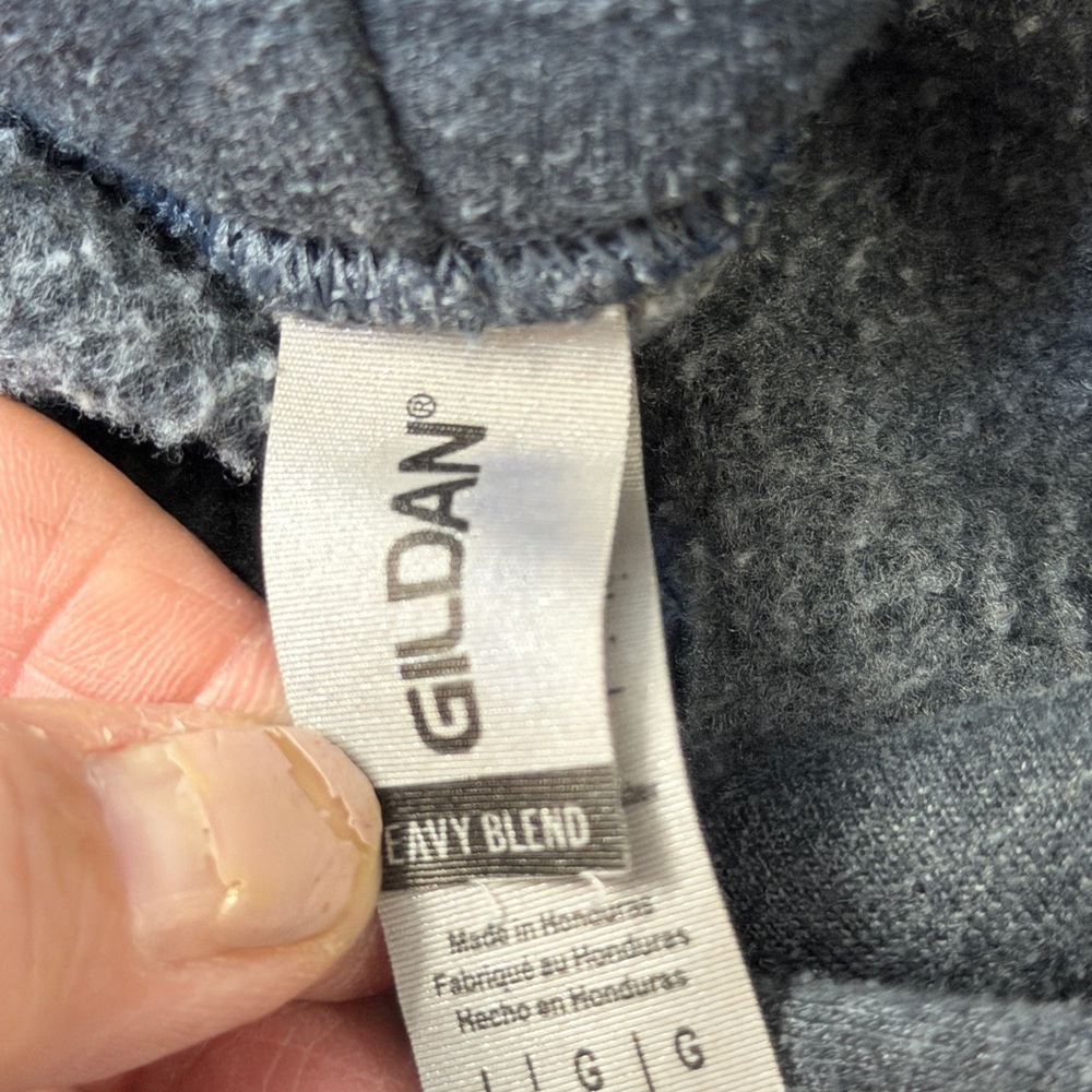 Gildan Dark Gray Hoodie with Logo - Picture 6 of 7